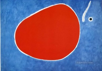 ジョアン・ミロ Painting - 太陽の前のトンボの飛行 ジョアン・ミロ